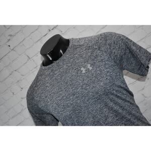 Under Armour Tech Tee Shirt Mens Size Medium Performance HeatGear Blue Gym